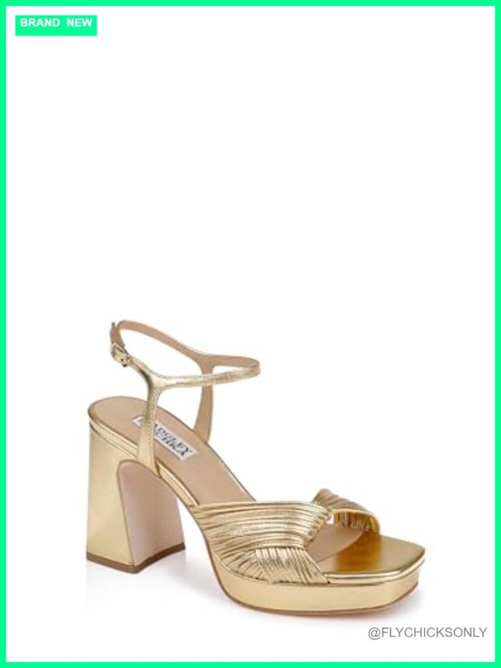 Women's Leather Block Heel X-Strap Platform Sandals Formal